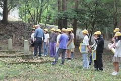 陸軍墓地の見学