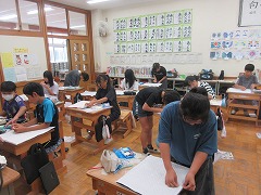 待ち針の作業