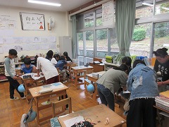 班別行動話し合いの様子