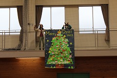 クリスマスツリーのお披露目