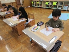 あさがおの種の観察