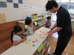 ALTの先生に欲しいカードを伝えました