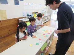 ALTの先生に欲しいカードを伝えました